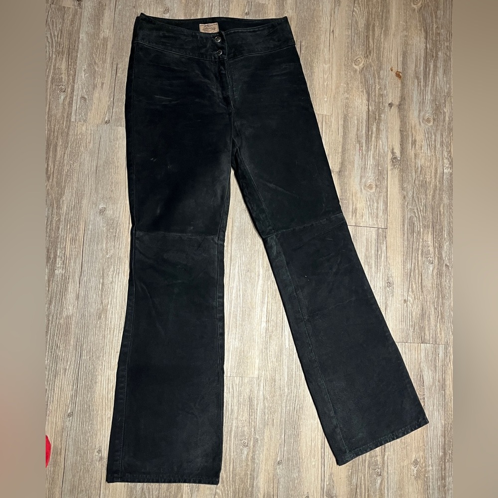 Classy Black Skotts Suede Pants